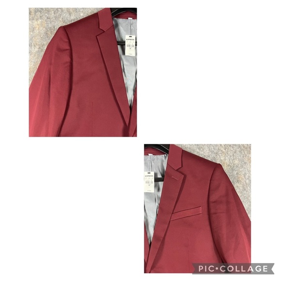 NWT Express Innovator Extra Slim Career Wedding Suit Jacket - Extra Slim 38R - Picture 7 of 16